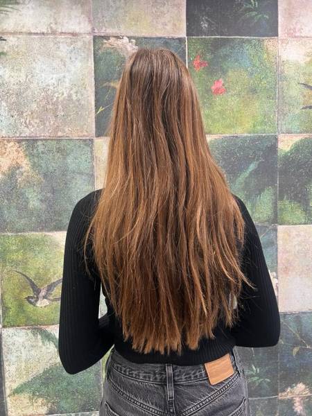 Balayage photo avant transformation 